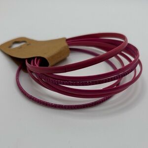 Pink Bangle Bracelet Set